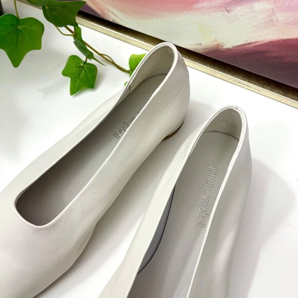 JEFFREY CAMPBELL Trustee Ballet kitten heel sock pump in White 6.5 - Picture 13 of 15